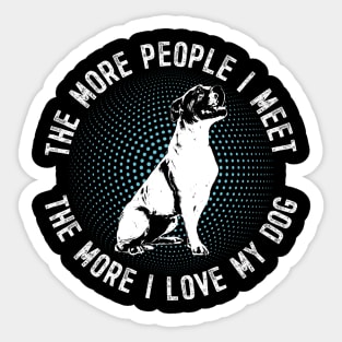 American Bulldog funny gift Shirt Sticker